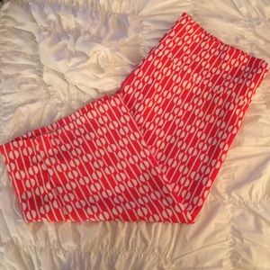 Red and White LuLaRoe Cassie Skirt